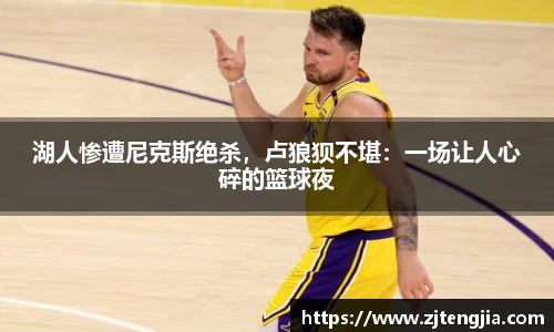 湖人惨遭尼克斯绝杀，卢狼狈不堪：一场让人心碎的篮球夜